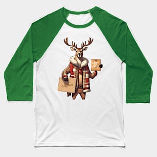 merry christmas deer Baseball T-Shirt